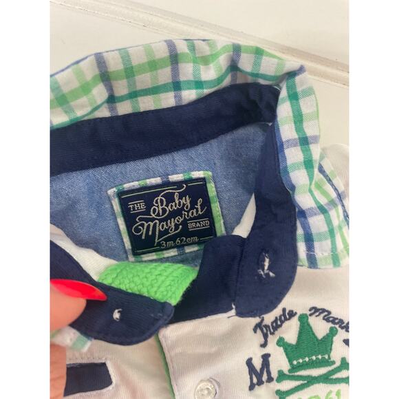 Janie and Jack 1/4 Zip Sweatshirt Romper Hat Tee Boys Bundle Size 3-6 Months - Picture 5 of 8